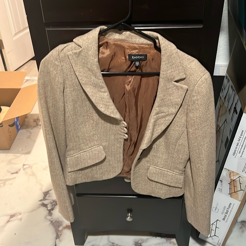 BEBE Light Brown Blazer